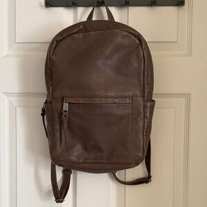 Lucky Brand Chocolate Leather Backpack